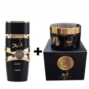 Combo Perfume Árabe Asad + Pasta Hidratante Asad | Luxo Masculino.
