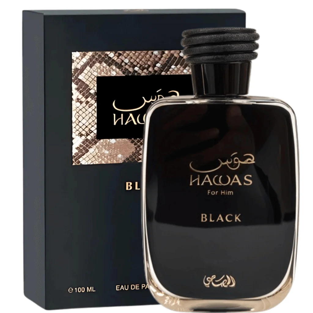 Hawas Black Rasasi Eau De Parfum – Perfume Árabe Masculino 100ml